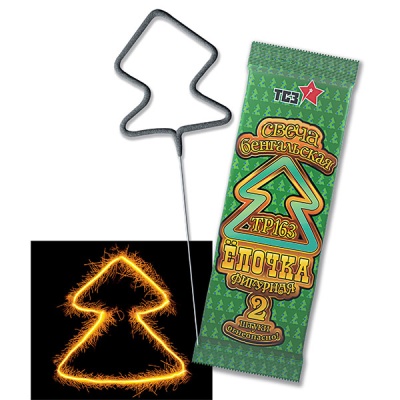 Елочка Бенгальские огни фигурные купить в Сольвычегодске | solvychegodsk.salutsklad.ru