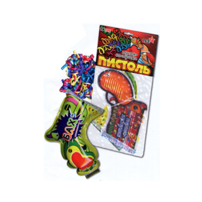Пистоль Надувная хлопушка купить в Сольвычегодске | solvychegodsk.salutsklad.ru